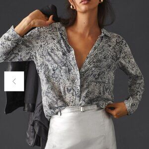 Cloth & Stone Snake-Print Buttondown Size XS